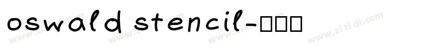 oswald stencil字体转换